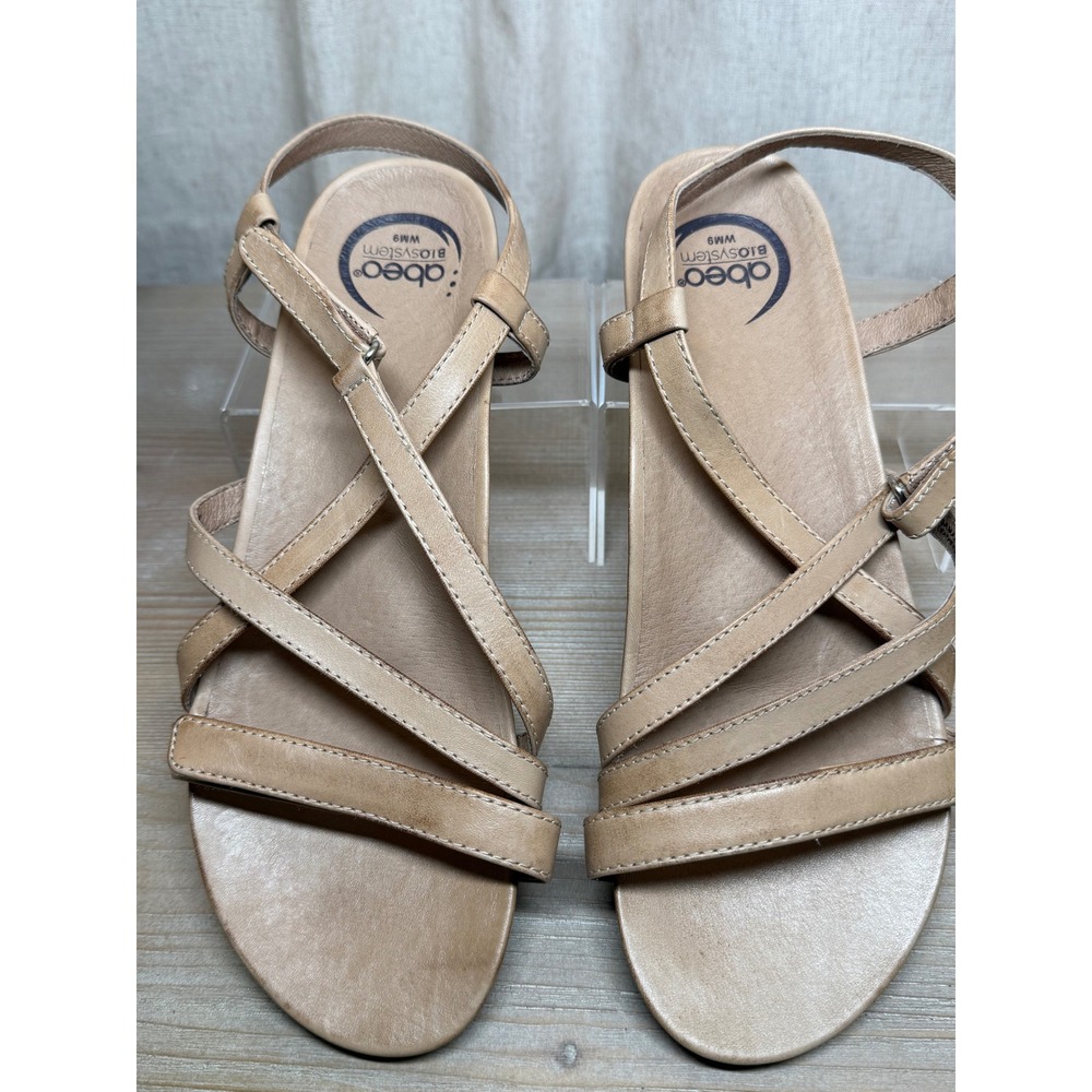 Abeo B.I.O.system Samantha Tan Leather Strappy Comfort Sandals Womens 9 AS001226